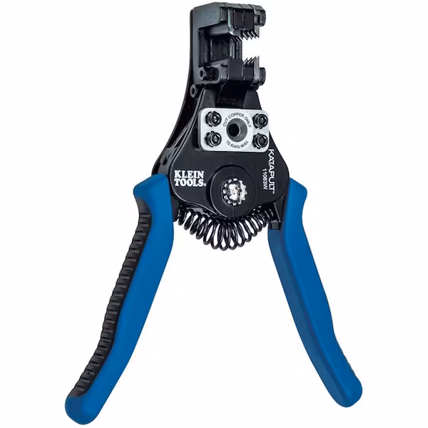 Klein Tools Katapult Wire Stipper and Cutter for 8-20 AWG Solid and 10-22 AWG Standard Wire - - Image 2
